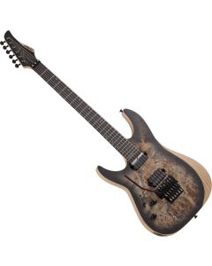 Schecter Reaper-6 FR-S Left Handed Electric Guitar in Satin Charcoal Burst sku number SCHECTER1514