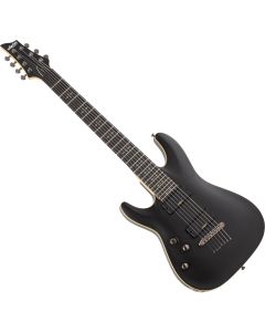 Schecter Demon 7 Left Handed Electric Guitar in Satin Black sku number SCHECTER3667