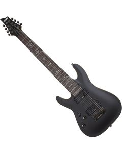 Schecter Demon 8 Left Handed Electric Guitar in Aged Black Satin sku number SCHECTER3668