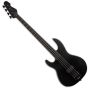 ESP LTD AP-4 Black Metal Left Handed Electric Bass Black Satin sku number LAP4BKMBLKSLH