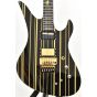 Schecter Synsyter Custom-S Electric Guitar Gloss Black Gold Stripes B-Stock 0835 sku number SCHECTER1742.B 0835