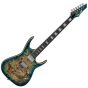 Dean Exile Select Burled Poplar Top Guitar in Satin Turquoise Burst sku number EXILE BRL STQB