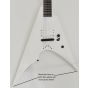 ESP LTD Arrow NT Arctic Metal Guitar Snow White Satin B-Stock 0446 sku number LARROWNTARMSWS.B 0446