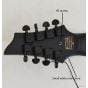 Schecter Damien-8 Multiscale Guitar Satin Black B-Stock 0455 sku number SCHECTER2477.B0455