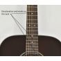 Ibanez AW4000 BS Artwood Brown Sunburst Gloss Acoustic Guitar 6815 sku number 6SAW4000B6815