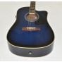 Ibanez PF15ECEWC-TBS PF Series Acoustic Guitar-Transparent Blue Sunburst High Gloss Finish 0754 sku number PF15ECEWCTBS.B 0754-2