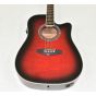 Ibanez PF28ECETRS PF Series Acoustic Guitar in Transparent Red Sunburst 0057 sku number PF28ECETRS.B 0057