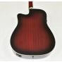Ibanez PF28ECETRS PF Series Acoustic Guitar in Transparent Red Sunburst 0057 sku number PF28ECETRS.B 0057