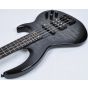 ESP LTD BB-1004QM Bunny Brunel Electric Bass in See Thru Black B-Stock sku number LBB1004QMSTBLK