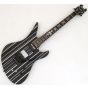Schecter Synyster Custom-S Guitar Gloss Black Silver Pin Stripes B-Stock 0553 sku number SCHECTER1741-B0553