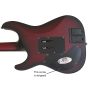 Schecter C-1 Platinum FR-S Guitar Crimson Red Burst Satin B-Stock 0722 sku number SCHECTER793-B0722