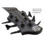 Ibanez BTB806 Multi-Scale 6 String Bass Transparent Gray Flat B-Stock sku number BTB806MSTGF-B5169