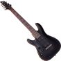 Schecter Demon-7 Left-Handed Electric Guitar in Satin Black Finish sku number SCHECTER3483