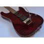 Schecter Contoured Exotic Top USA Custom Shop Electric Guitar Black Cherry sku number SCHECTERCETQMBCH