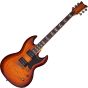 Schecter S-II Omen Extreme Electric Guitar in Vintage Sunburst Finish sku number SCHECTER2032