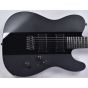 ESP LTD Deluxe TE-1000 Electric Guitar in Satin Black with Gloss Stripe sku number LXTE1000BLKSGS