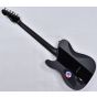 ESP LTD Deluxe TE-1000 Electric Guitar in Satin Black with Gloss Stripe sku number LXTE1000BLKSGS