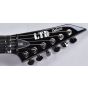 ESP LTD Deluxe M-1000 Electric Guitar in Satin Black with Gloss Stripe sku number LXM1000BLKSGS