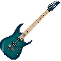 Ibanez RG Prestige RG652AHMFX Electric Guitar in Nebula Green Burst with Case sku number RG652AHMFXNGB