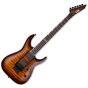 ESP LTD MH-401FR Quilted Maple Electric Guitar Dark Brown Sunburst sku number LMH401FRQMDBSB