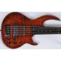 ESP LTD BB-1005FL QM Fretless Bunny Brunel Electric Bass in Burnt sku number LBB1005FLQMBOR