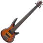 Ibanez SRF706 Fretless Electric Bass Brown Burst Flat sku number SRF706BBF