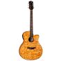 Luna Gypsy Quilt Ash Acoustic Electric Guitar Gloss Natural GYP E QA GN sku number GYP E QA GN