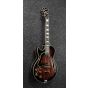 Ibanez AG Artcore Expressionist Left Handed Dark Brown Sunburst AG95QAL DBS Hollow Body Electric Guitar sku number AG95QALDBS