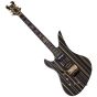 Schecter Synsyter Custom-S Left Hand Guitar Gloss Black Gold Stripes sku number SCHECTER1745