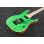 Ibanez RGR5220M TFG RG Prestige 6 String Transparent Fluorescent Green Electric Guitar w/Case sku number RGR5220MTFG