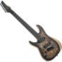 Schecter Reaper-7 Multiscale Left Handed Electric Guitar in Satin Charcoal Burst sku number SCHECTER1515