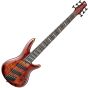 Ibanez SR Bass Workshop 6-String Multiscale Electric Bass Brown Topaz Burst sku number SRMS806BTT