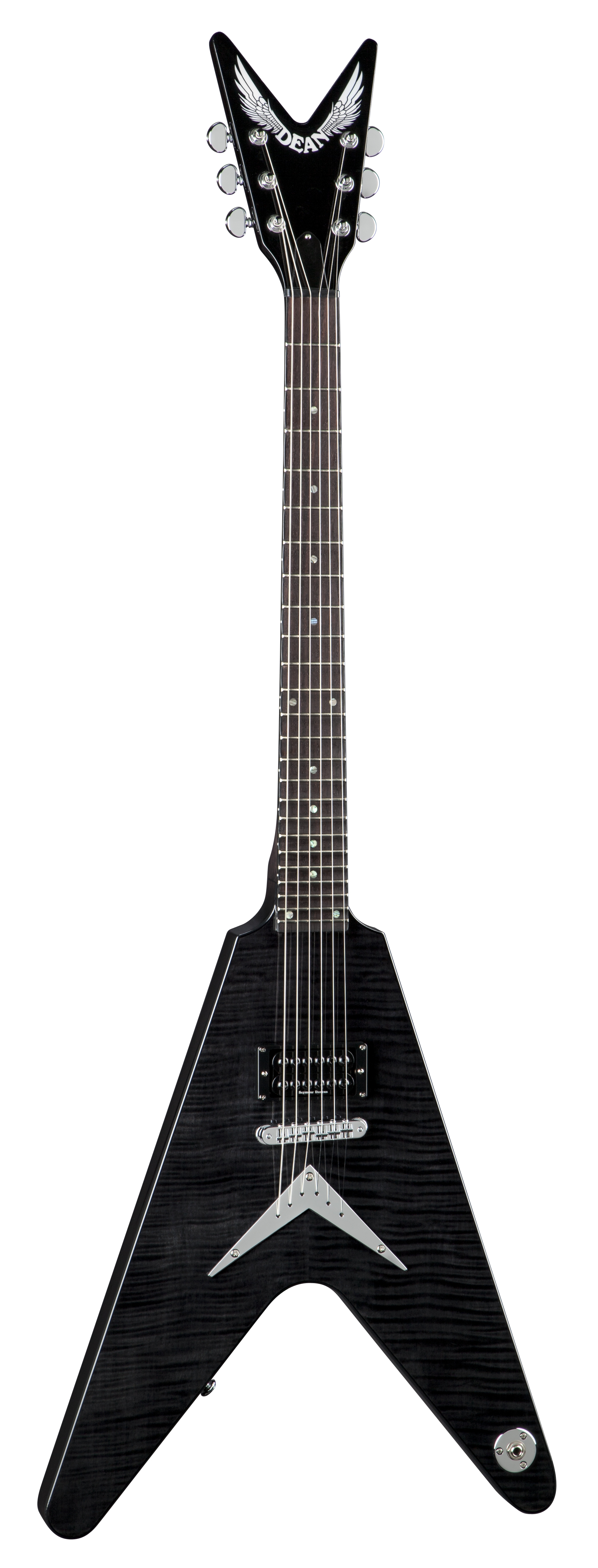 Dean Karl Sanders The Black V Trans Black Electric Guitar KS V TBK