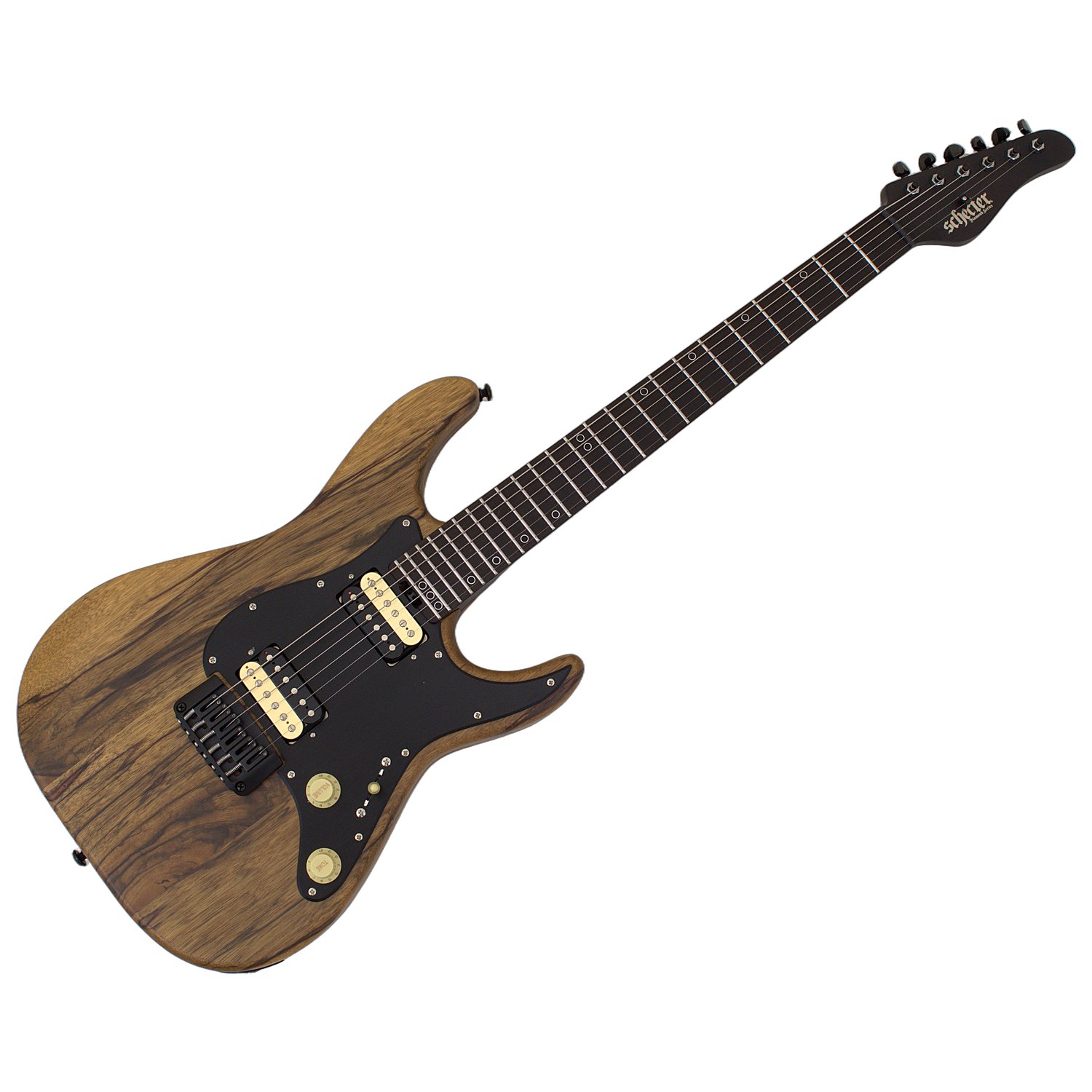 Schecter Sun Valley Super Shredder Exotic HT Black Limba guitar in Natural Satin