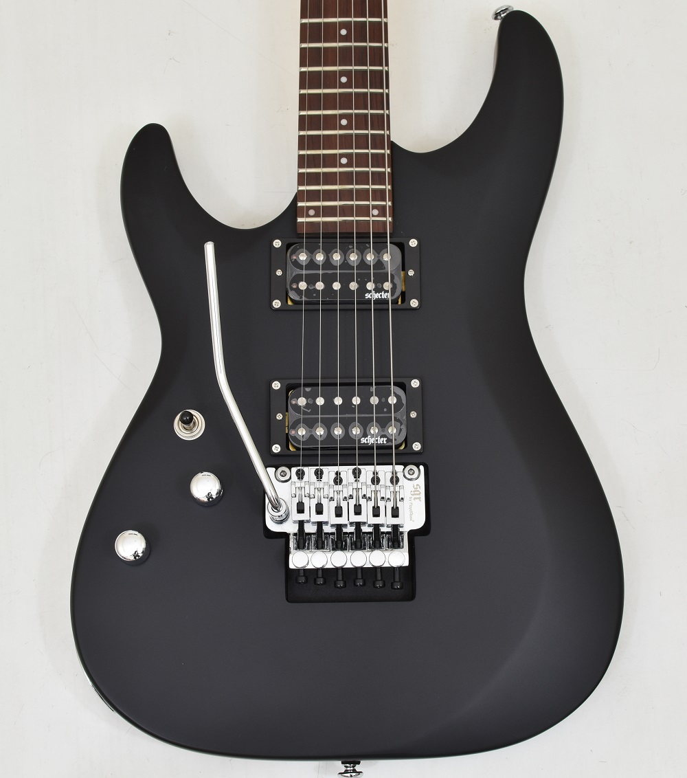 商品画像：Schecter C-6 FR Deluxe LH Satin Black Left Handed Electric 1