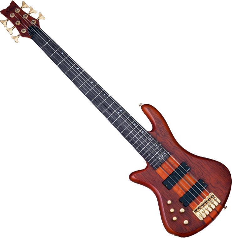 Schecter Stiletto Custom-5 Left-Handed Electric Bass Gloss Natural